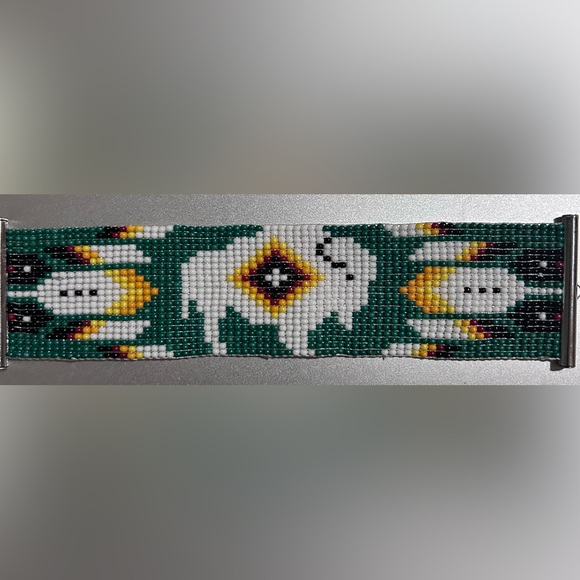 Made of American bracelet with a buffalo on it - Picture 2 of 2